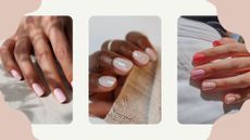 Three examples of squoval nails created at My Townhouse UK Salon
