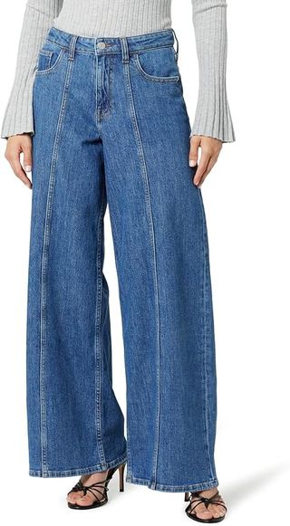 The Drop, The Drop Women's Frida Relaxed Fit Jeans, Faded Carbon, 28