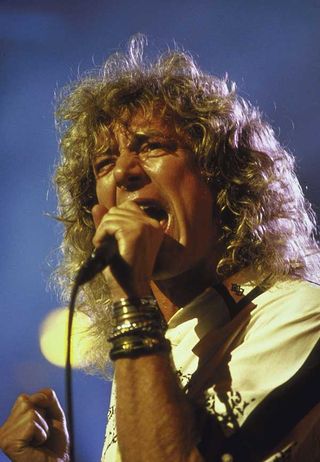 Robert Plant onstage