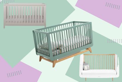 A collage of three of the cot beds featured in our best cot beds buying guide