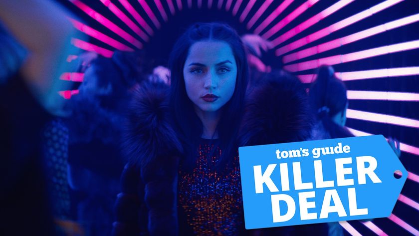 A still from "John Wick" spinoff "Ballerina" featuring Ana de Armas in a club