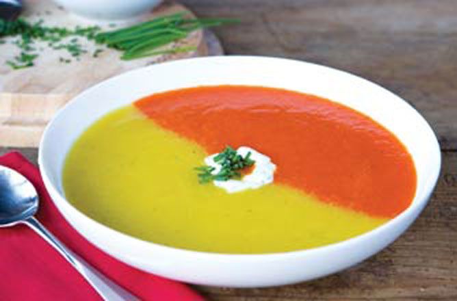 Rosemary Conley's double pepper soup