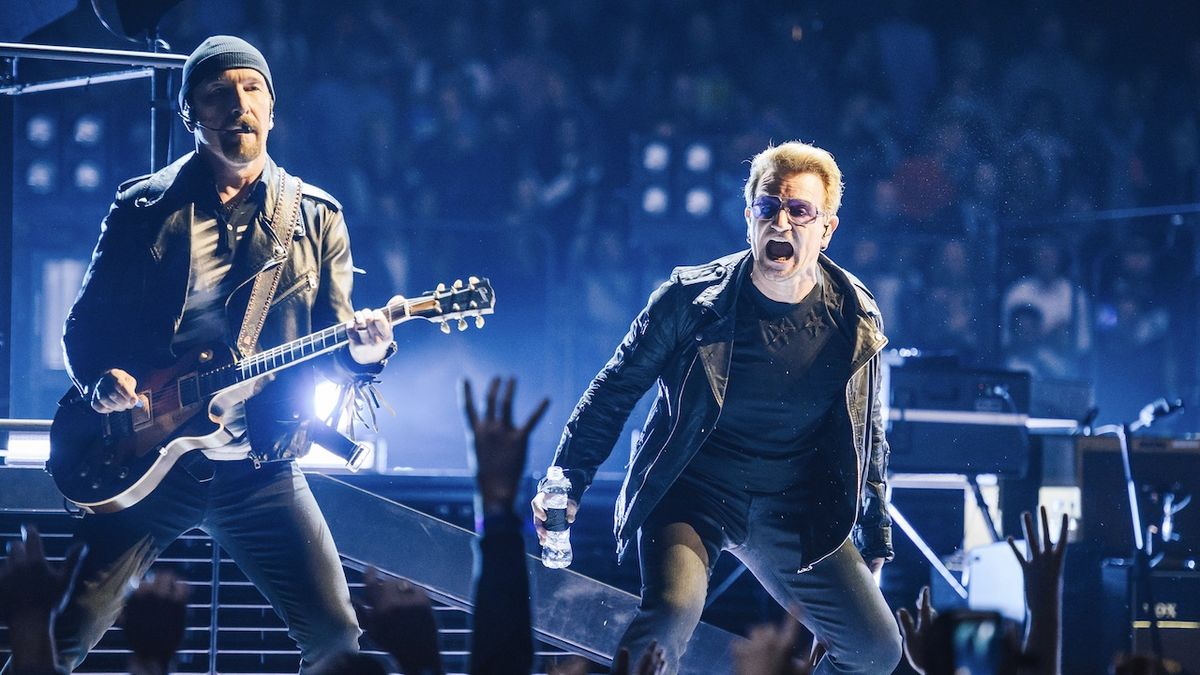 U2 onstage