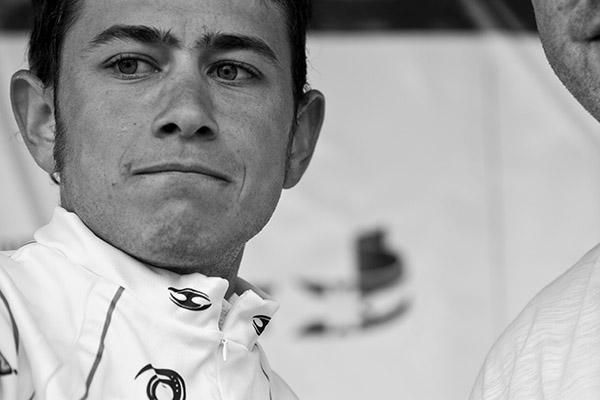 Fabio Calabria from Victoria won the Mars Sprint Points competition in the race after getting himself into the initial breakaway group.