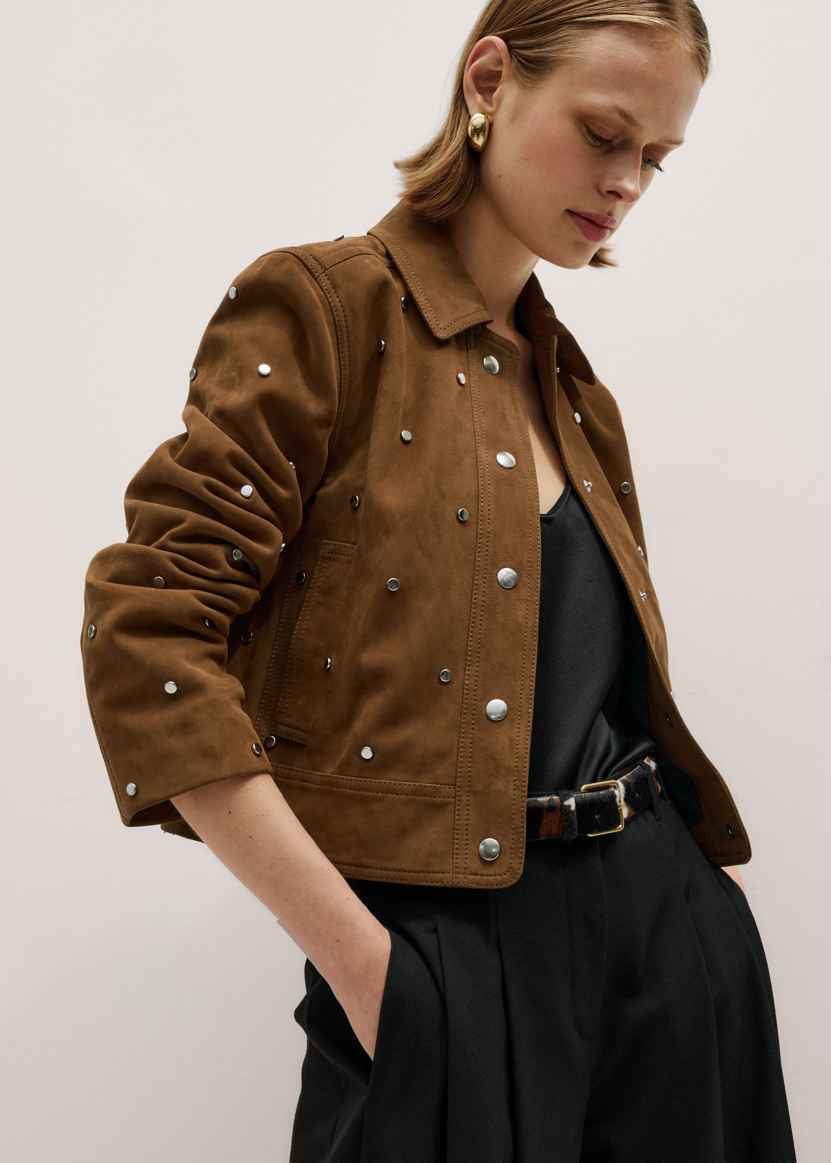 Relaxed Studded Jacket