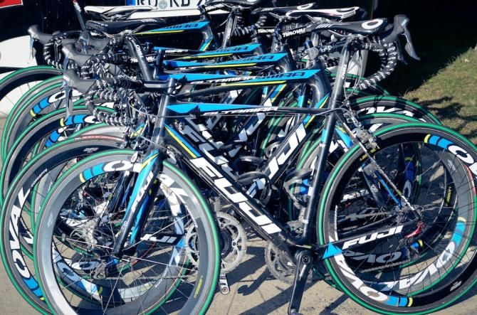 Team NetApp-Endura bikes all ready for Omloop Het Nieuwsbald this weekend