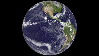 This image was acquired from the GOES-14 satellite on September 24, 2012 at 1745z, the first image from GOES-14 while acting as GOES East