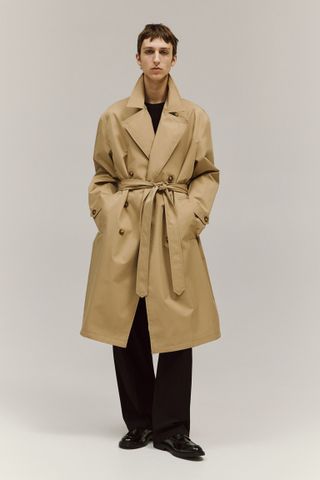 Oversized Fit Trench Coat