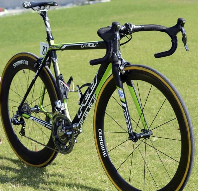 The 5'11"/180cm Degenkolb rides a 54cm frame
