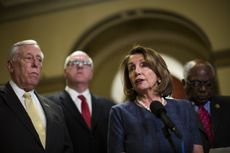 House Minority Leader Nancy Pelosi and other congressional Democrats. 