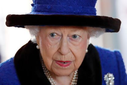 a close up of Queen Elizabeth II