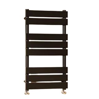 Modern black towel radiator