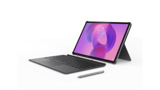 Lenovo Idea Tab Pro render with keyboard and stylus