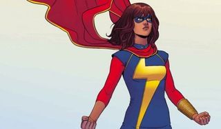 Ms. Marvel Kamala stands defiantly in her costume
