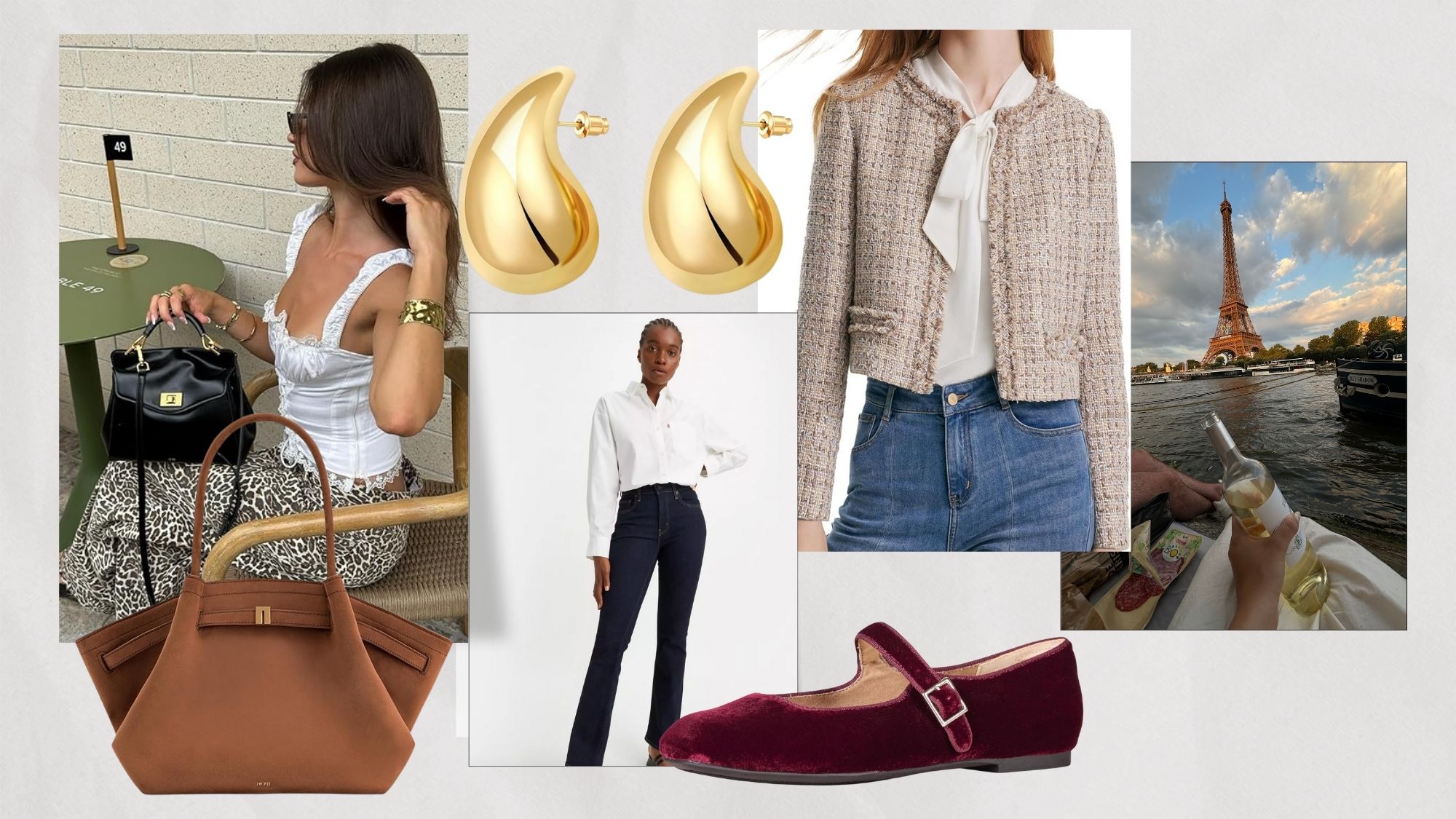French Fashion Amazon Prime Day collage