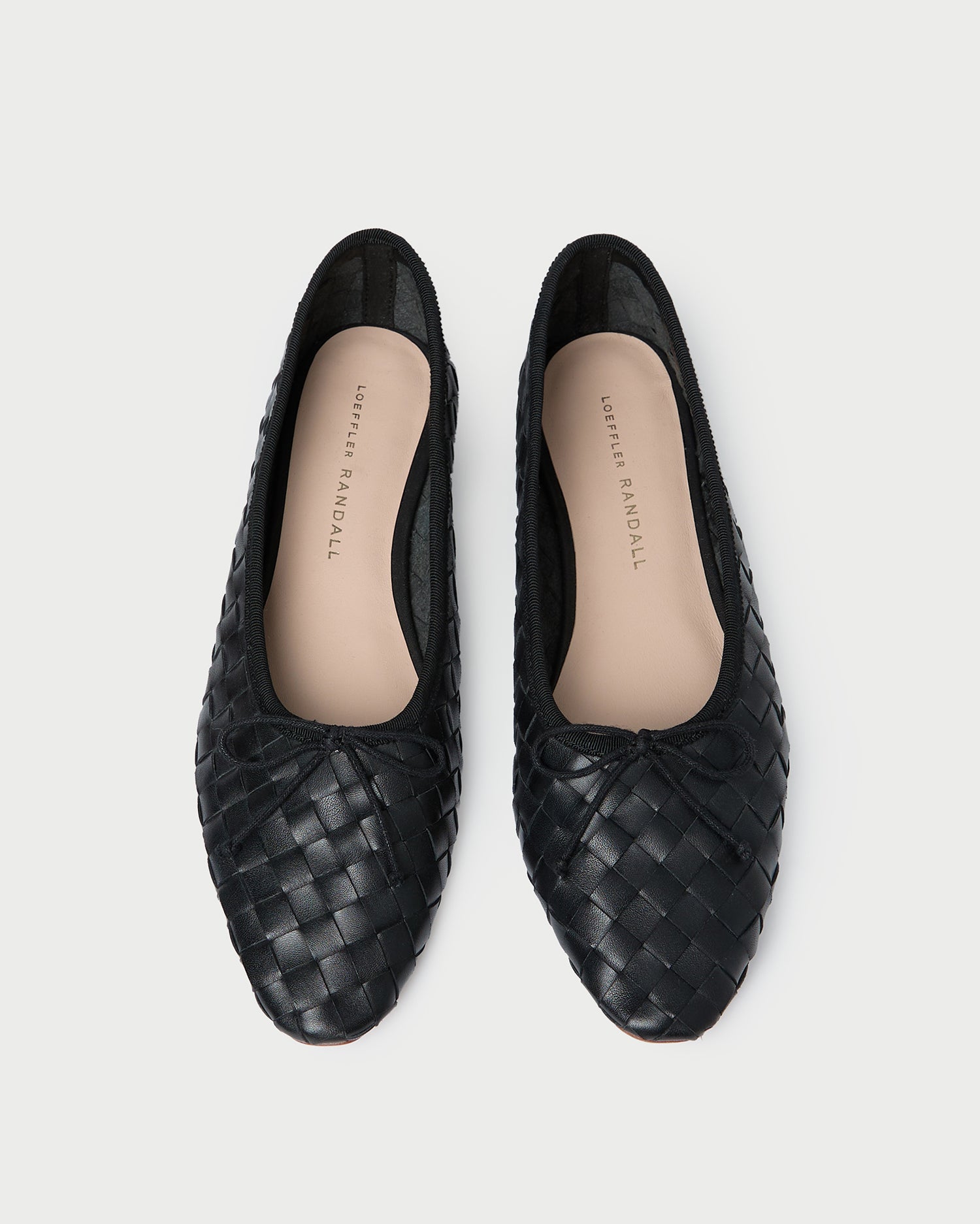Landry Black Woven Ballet Flat - Black / 5