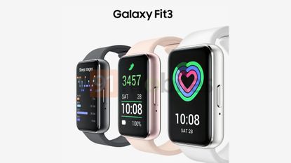 Leaked renders of Galaxy Fit 3 in three colours
