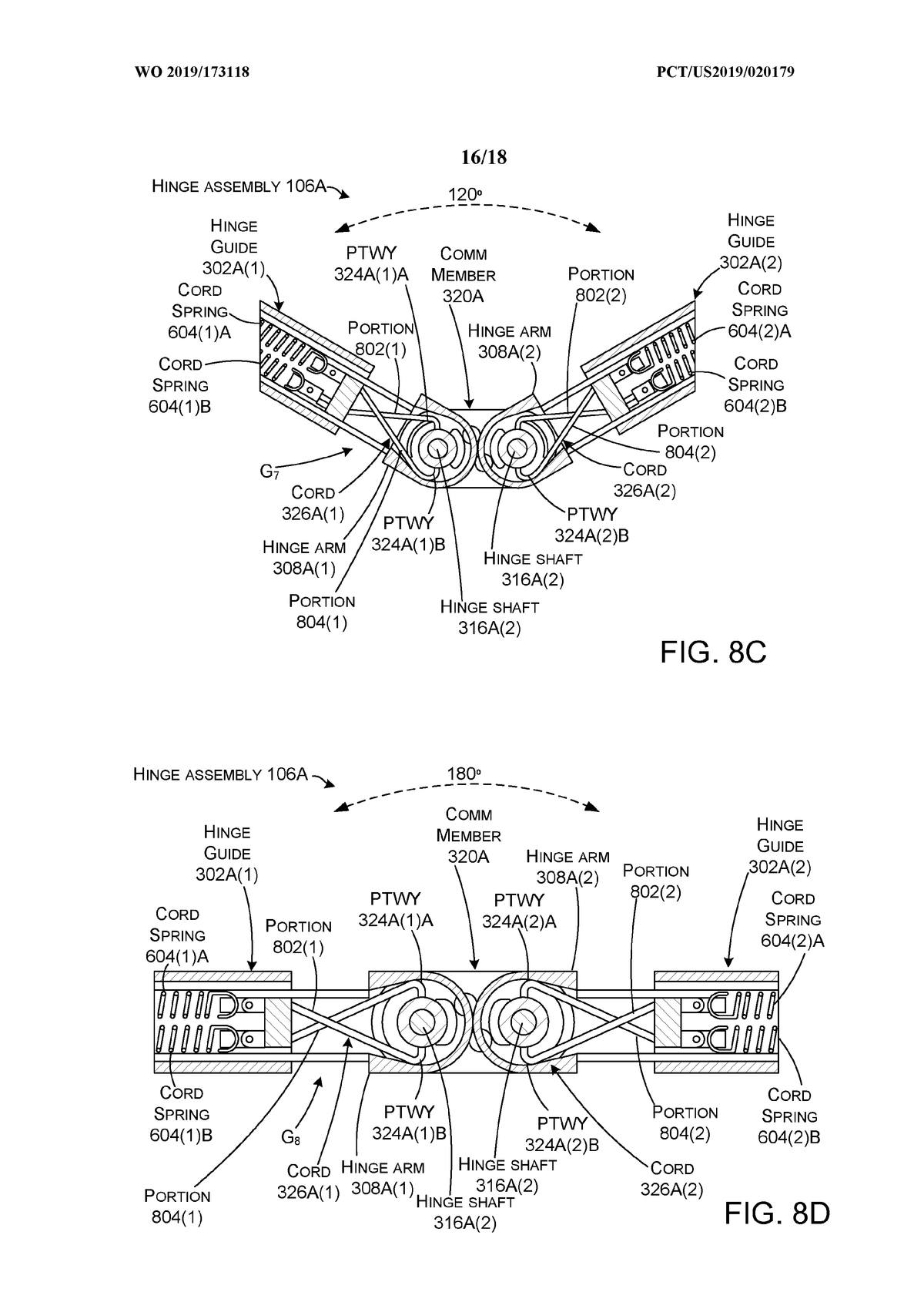 Patent for liquid-powered hinges