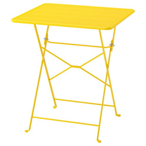 Sunds&Ouml; Table - Bright Yellow Outdoor 25 5/8x25 5/8 "