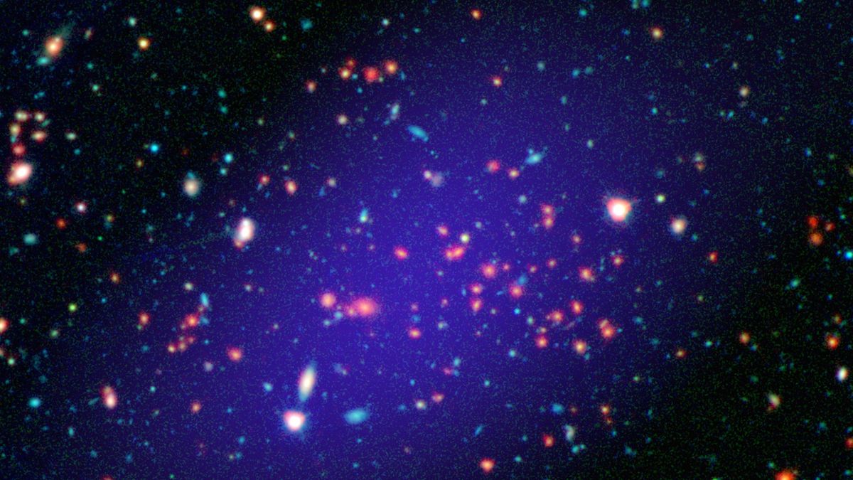 here-s-one-of-the-oldest-and-biggest-galaxy-clusters-ever-found-techradar