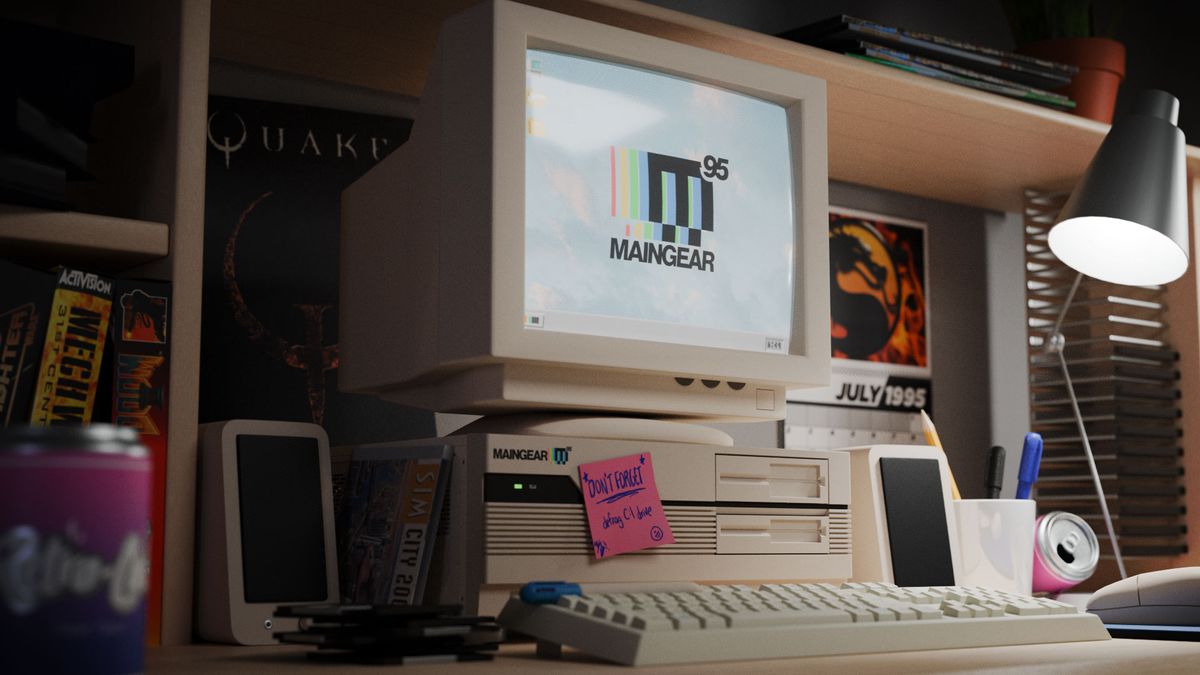 Luxury PC company Maingear launches '90's style Retro95 beige PC — company known for flashy rigs with custom cooling and automotive paint brings old-school aesthetics to modern hardware