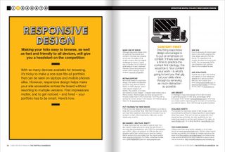 Spread from chapter two: responsive design