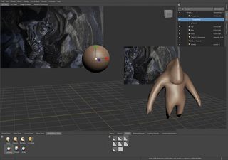 Start by using a sphere and pull out the limbs to get a rough shape
