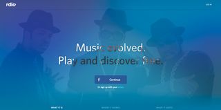 The team built the new landing page using the same component-based Javascript framework they utliised to build the Rdio app