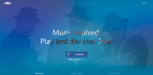 The team built the new landing page using the same component-based Javascript framework they utliised to build the Rdio app