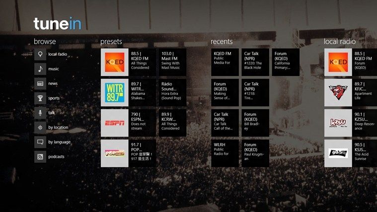 Tunein Radio