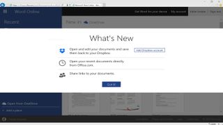 Office Online with Dropbox