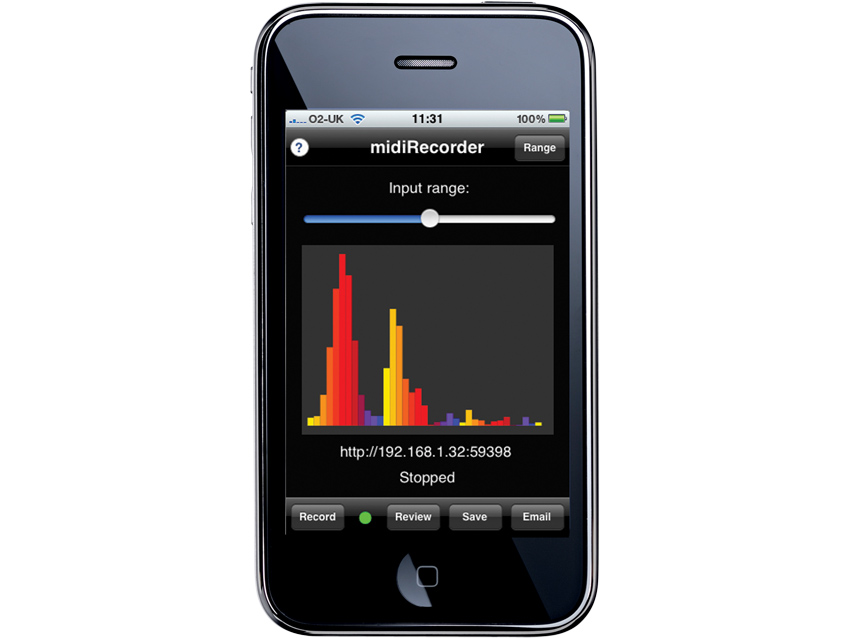 MIDI Recorder lets you see which notes would be generated in real-time.