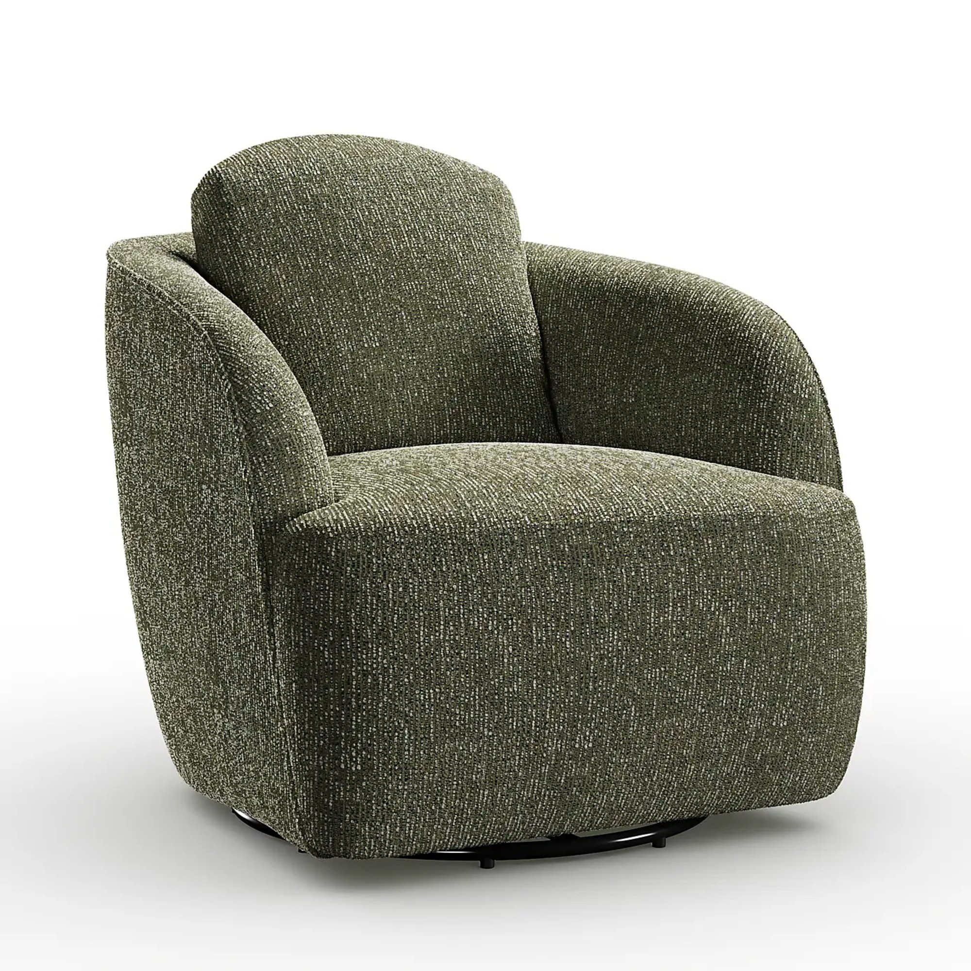 Dunelm Wren Mixed Boucle Swivel Chair