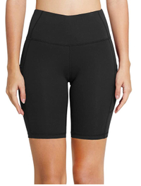 BALEAF Women's 8" /5" High Waist Biker Shorts starting at $19.99, at Amazon