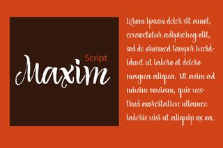 Free font: Maxim Script