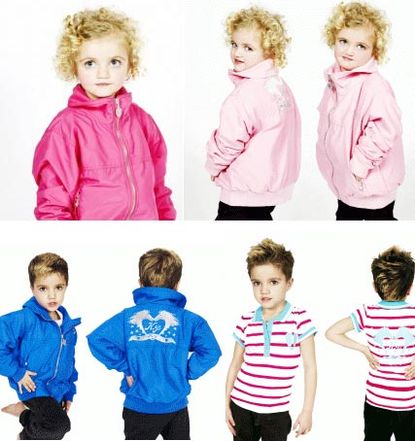 Katie Price's children - Princess and Junior - model her clothing collection