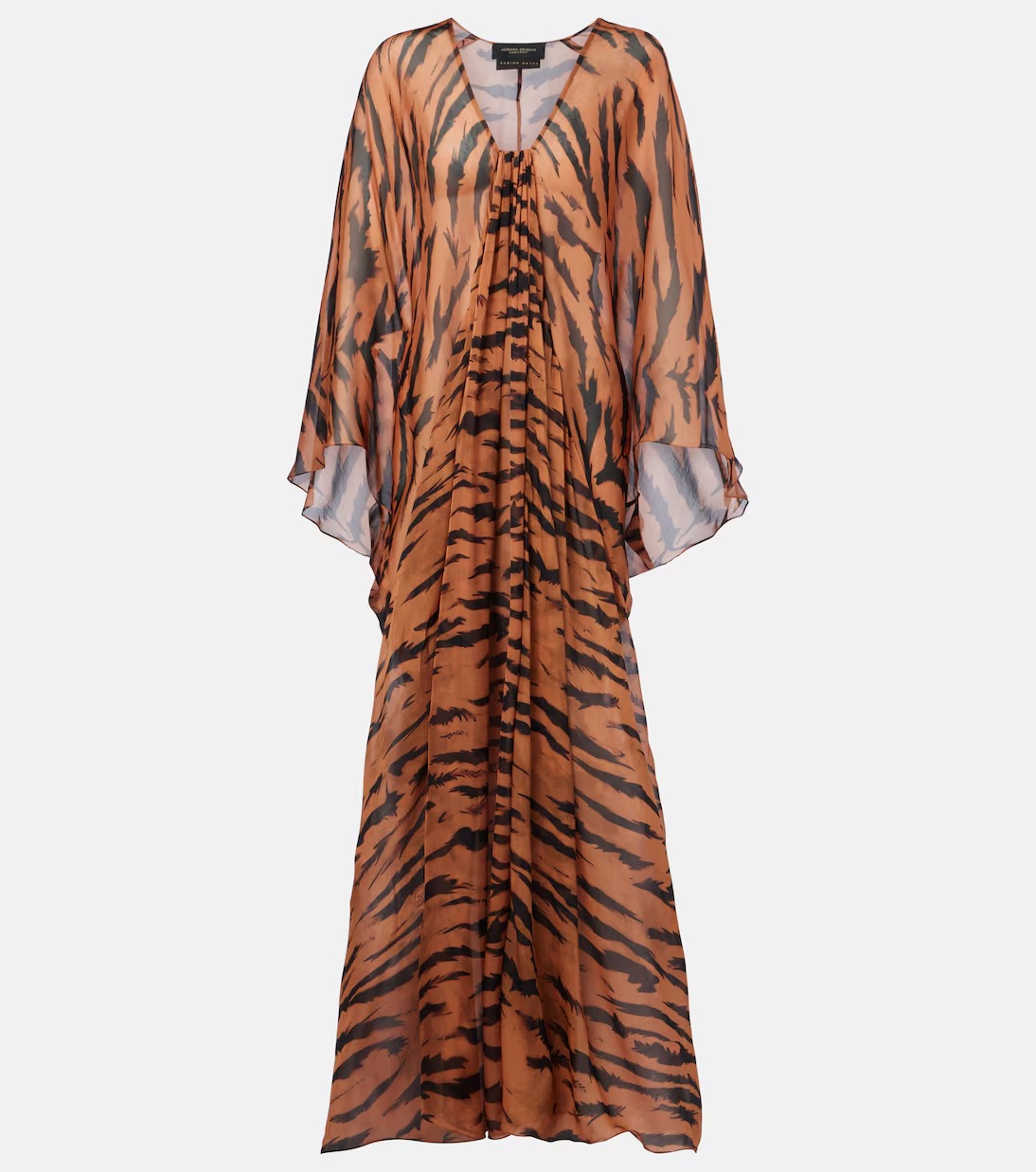 Adriana Degreas, x Sabine Getty Printed Silk Kaftan