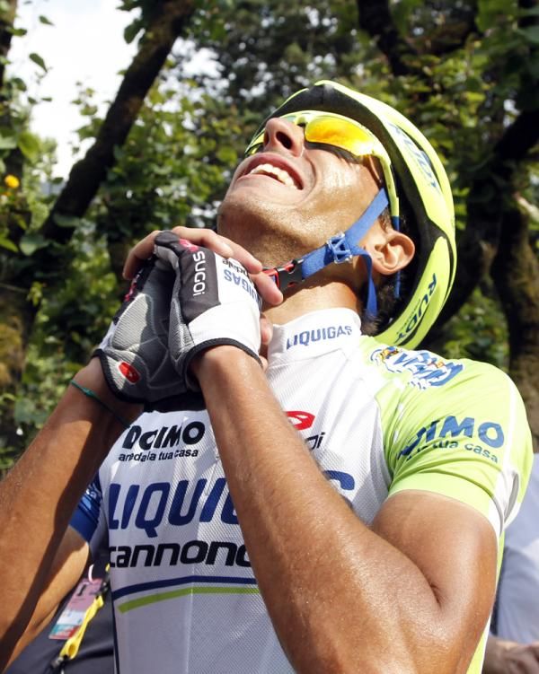 Eros Capecchi (Liquigas - Cannondale) can't believe he's won