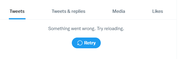 Twitter down: failing to load tweets on profile pages
