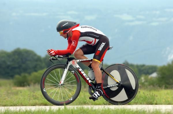 Segio Paulinho (RadioShack) in the final time trial.