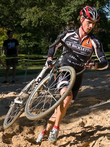 Mike Garrigan (La Bicicletta-Jetpower) rode in the break all day and took second place.