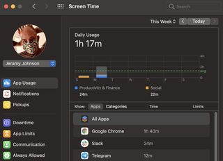 Jeramy iMac screen time
