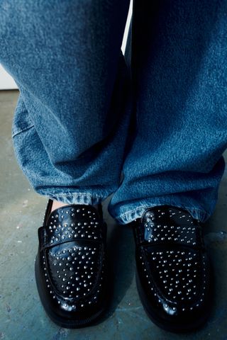 Studded Loafers