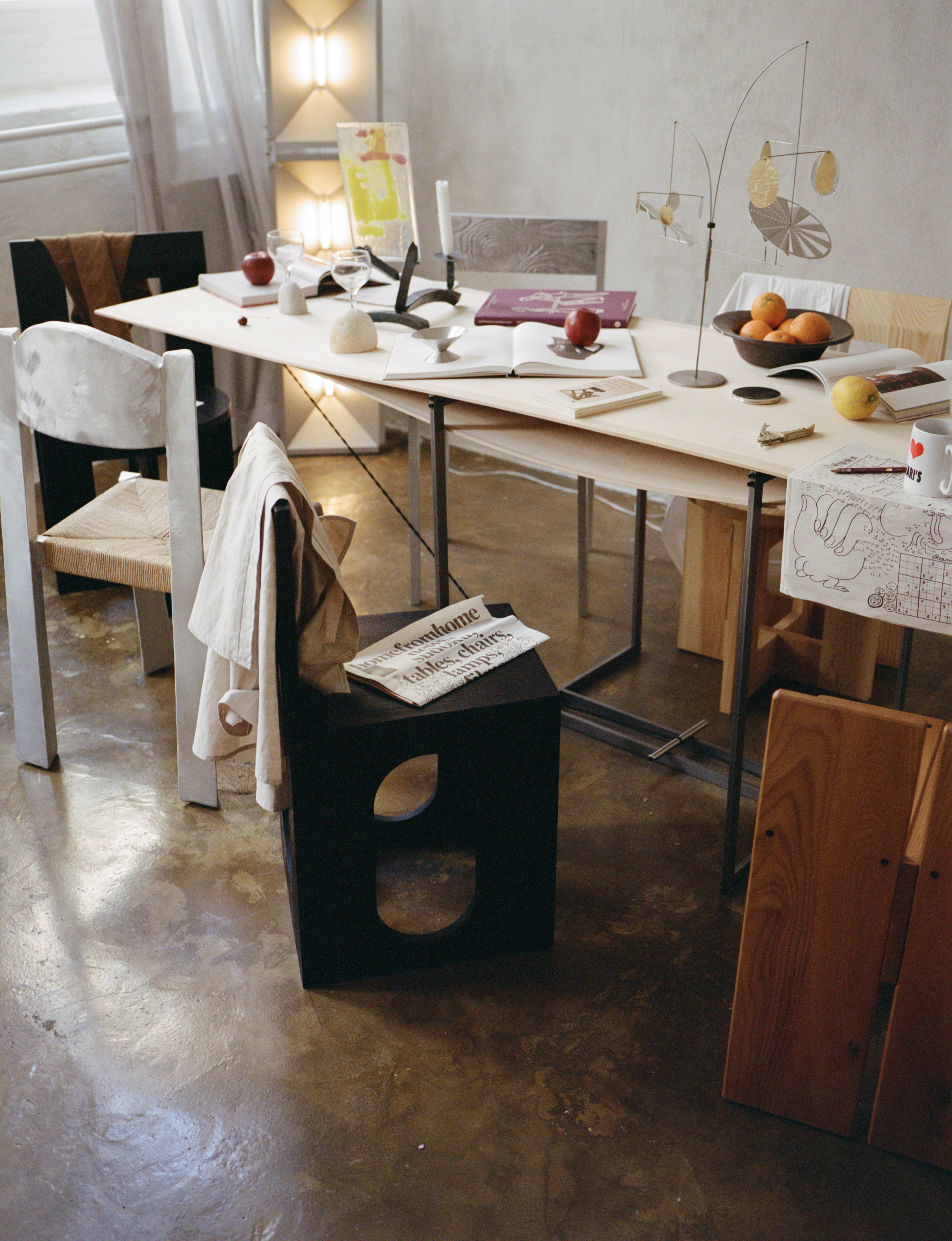 A messy room created by Charlotte Taylor for her 3 Days of design exhibition