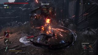 In-game screenshot of Lies of P's combat system