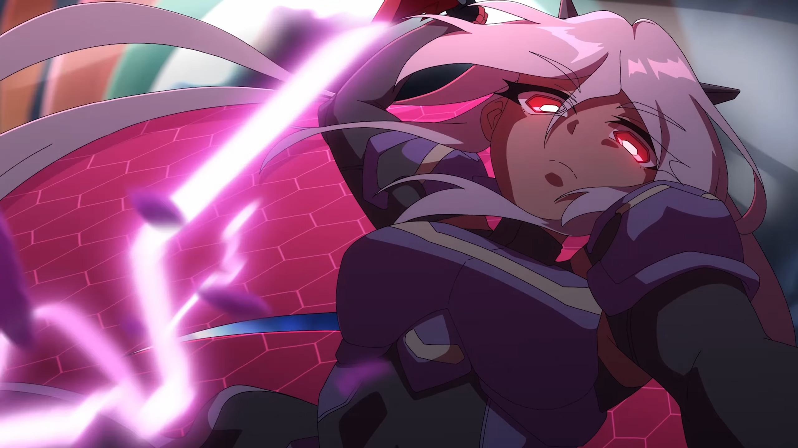Shade Protocol heroine holding lightning