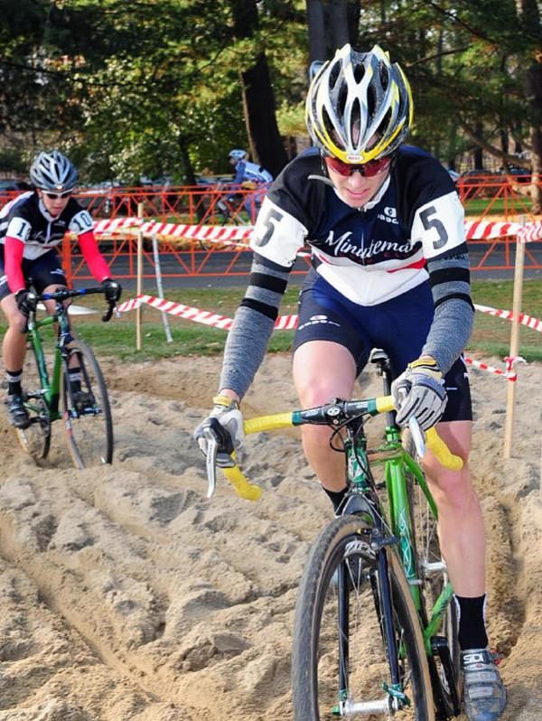 Andrea Smith (Minuteman Road Club) in the sand pit.