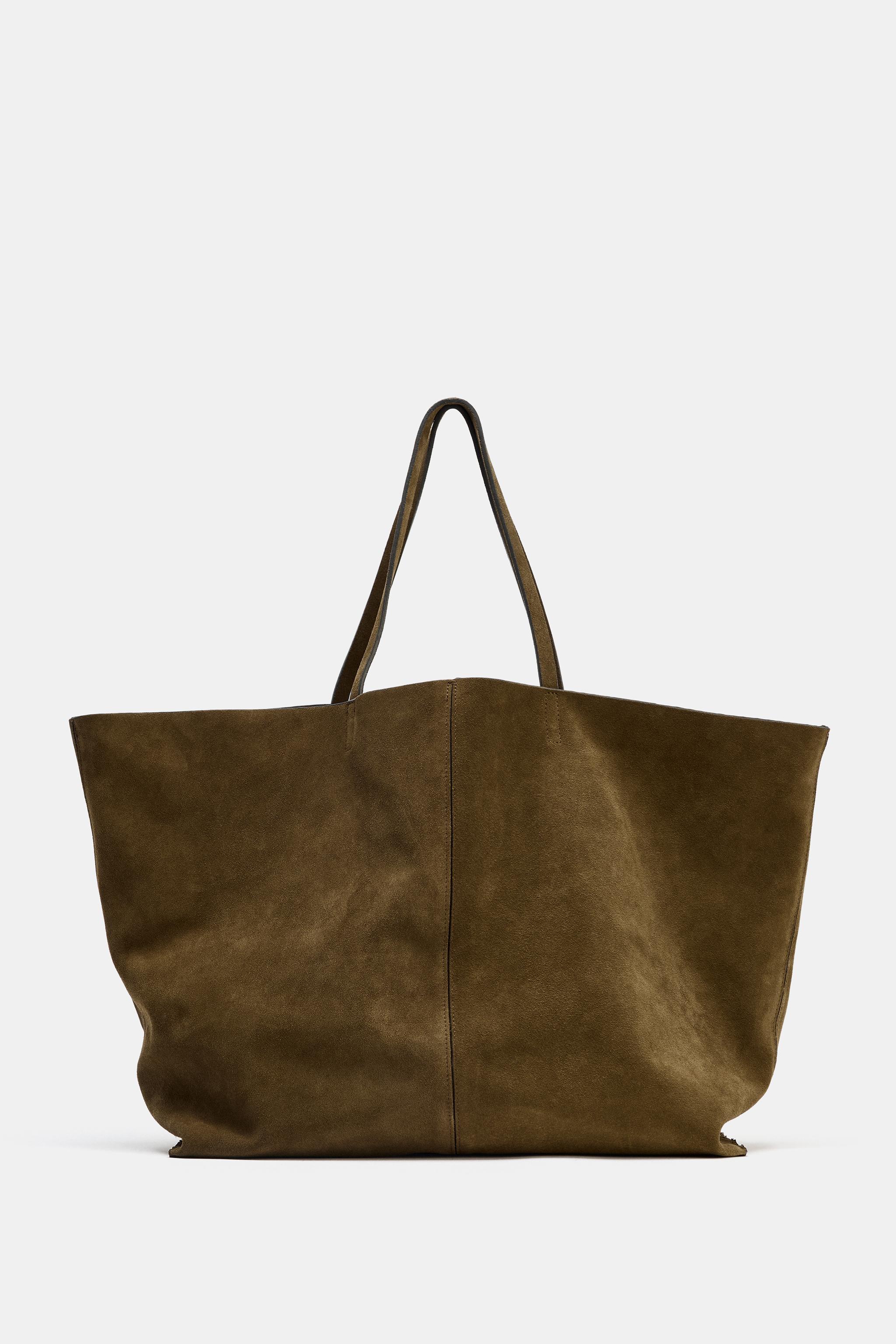 Maxi Split Leather Shopper Bag