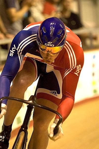 Matthew Crampton (Great Britian) before diving down on the boards and powering towards the finish in his 200m sprint qualifier.