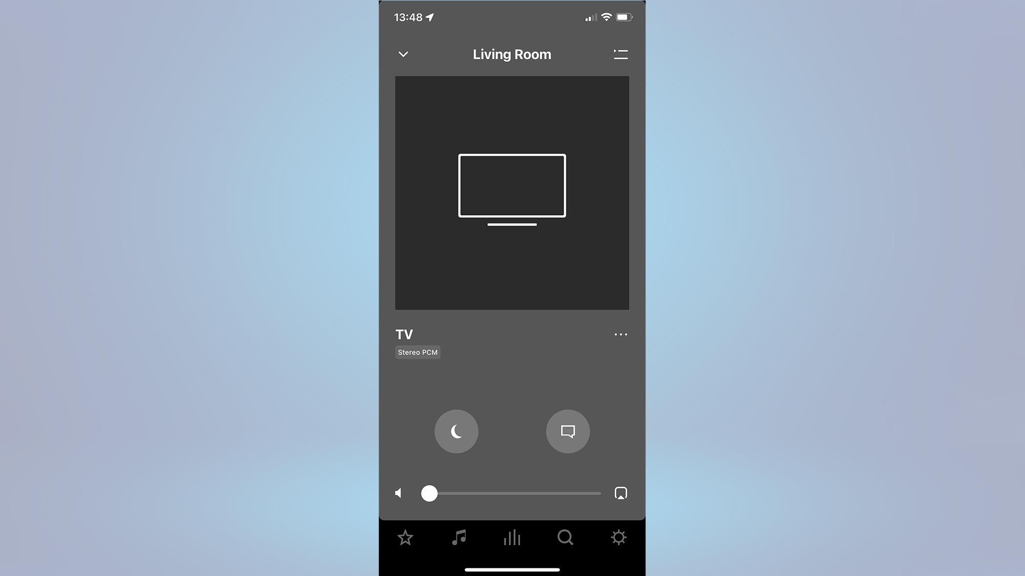 Sonos Speech and Night Sound menu options